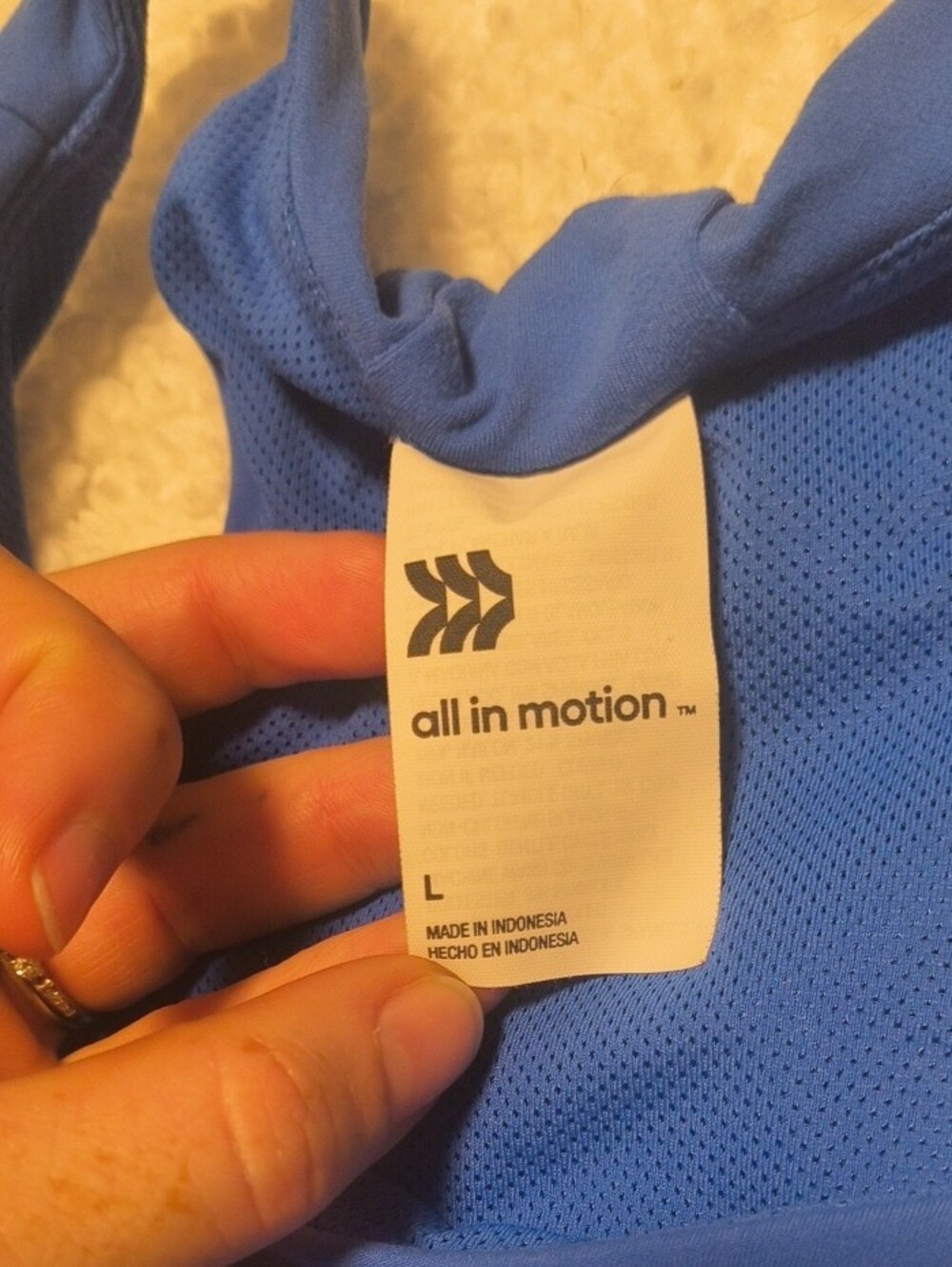 Blue Women's Racerback Tank Top - Picture 2 of 2